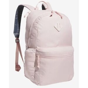 Adidas Backpack Women OSFA Pink Grey Laptop School 3-Stripes NEW IU7665